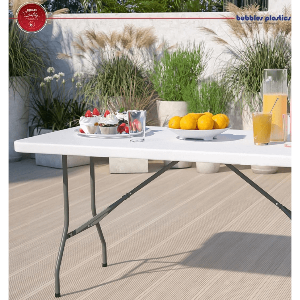 1 8m Folding Trestle Table