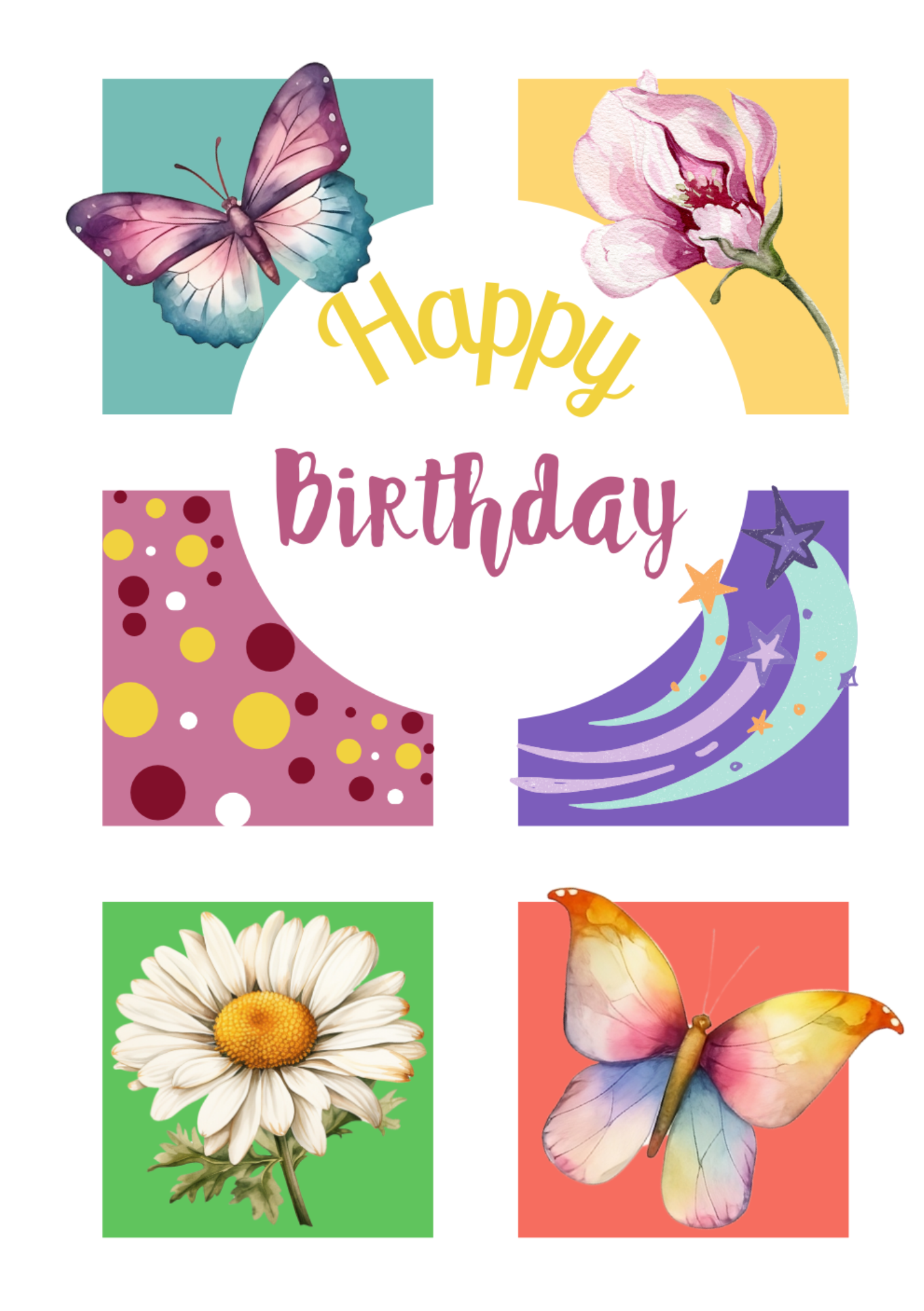 Funny & Unique Birthday Cards | Digital Template