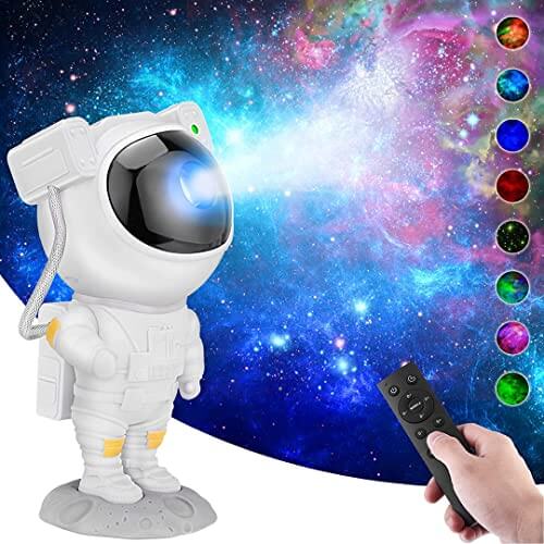 360 Degree Rotating Magnetic Head Astronaut Galaxy Projector