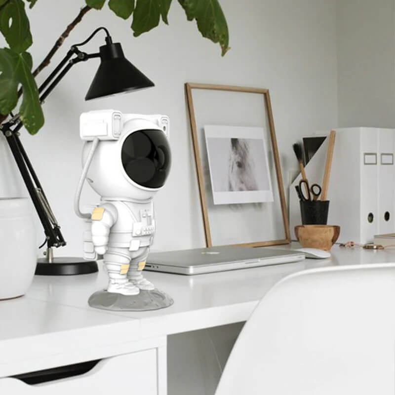 360 Degree Rotating Magnetic Head Astronaut Galaxy Projector