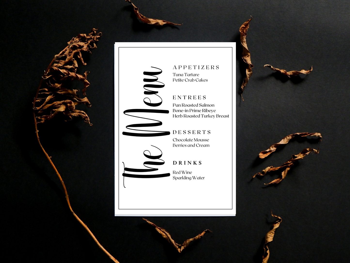 Monochrome Minimalist Wedding Theme Printable Template | Canva Templates