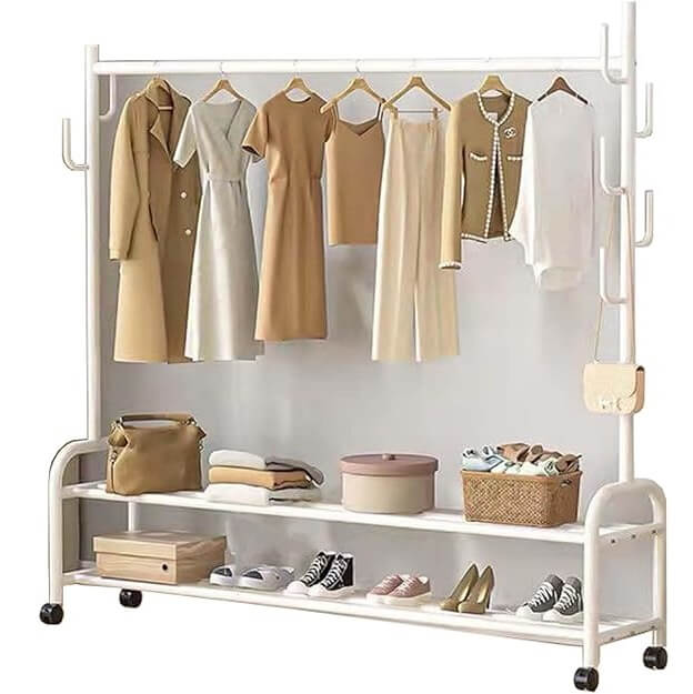Coat Rack on Wheels
