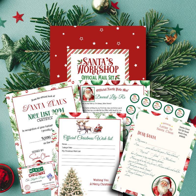 Official Santa Mail Set| Personalised and sent from Santa Himself