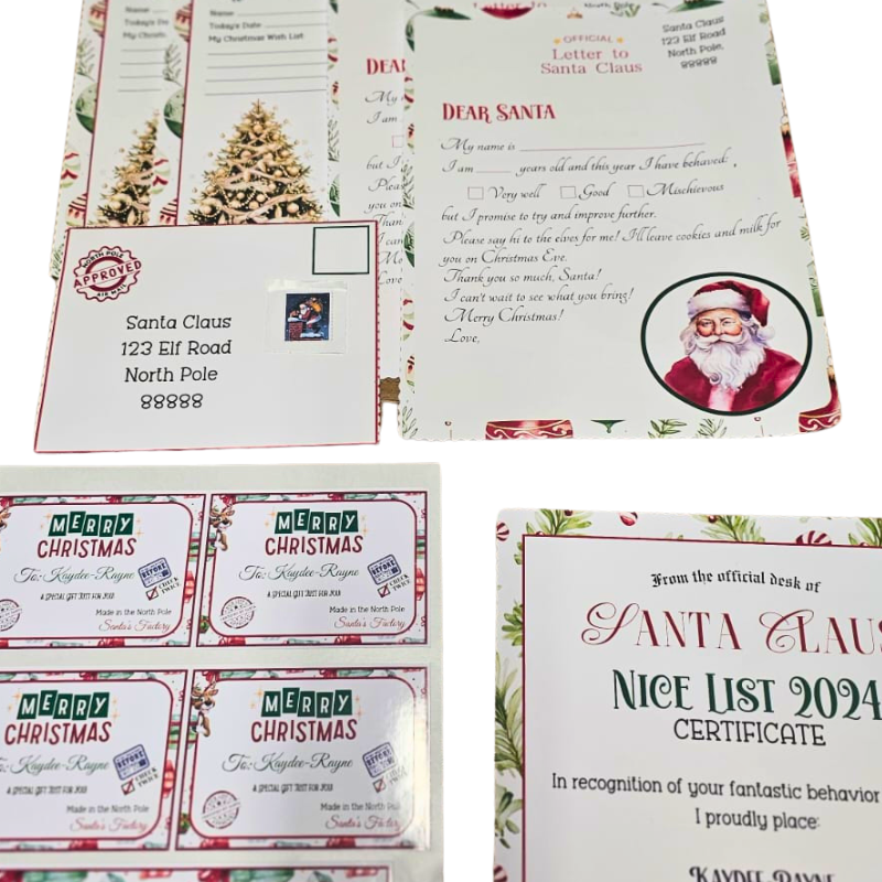 Official Santa Mail Set| Personalised and sent from Santa Himself