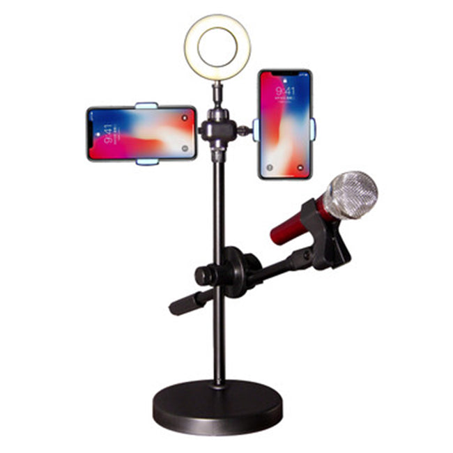 Mobile Phone Stand Ring Light 16cm with Microphone Holder