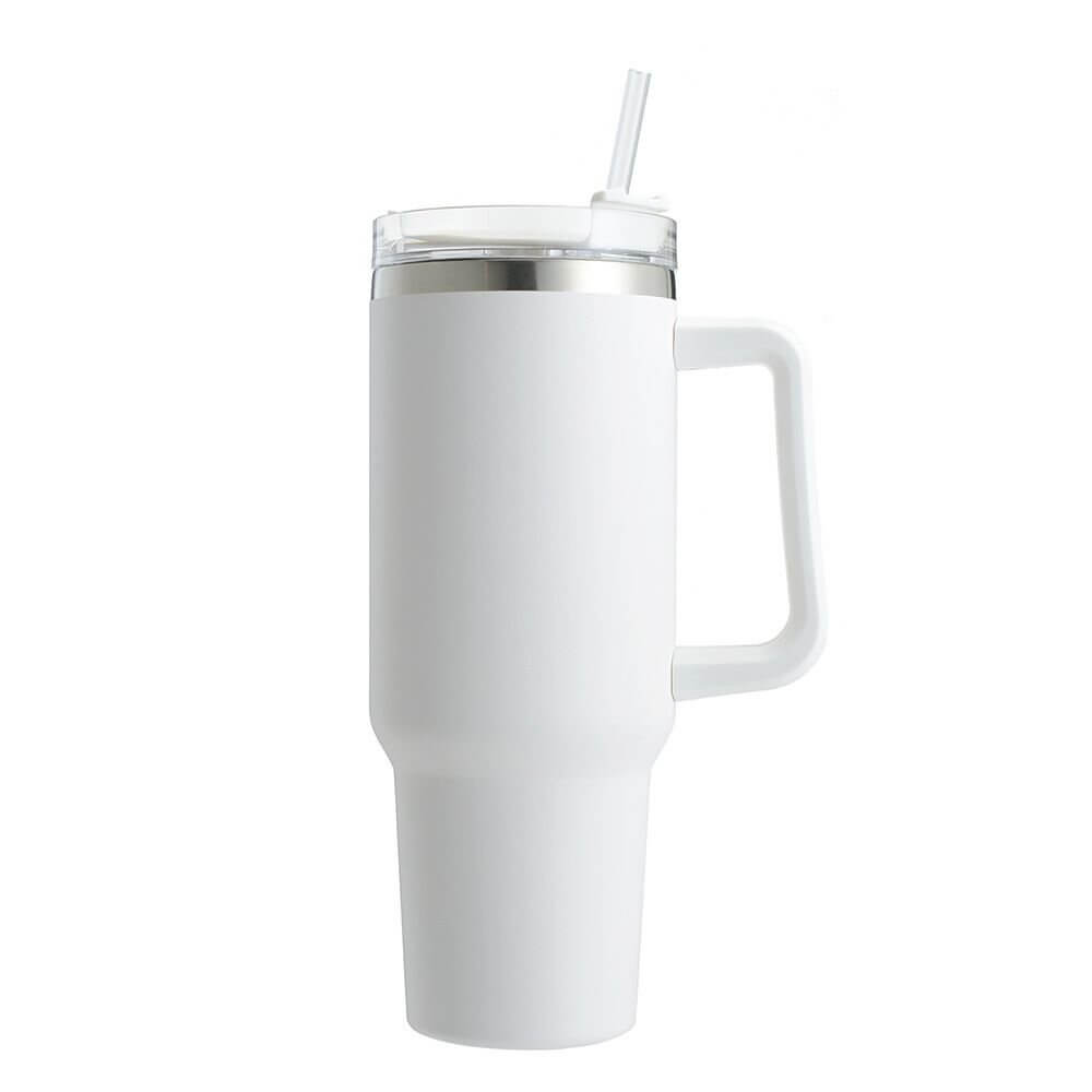 Stainless Steel Vacuum Flask with Straw 1 2L