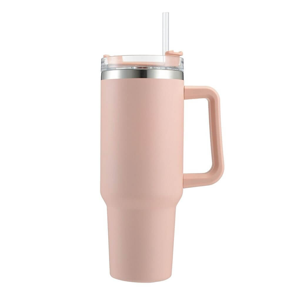 Stainless Steel Vacuum Flask with Straw 1 2L