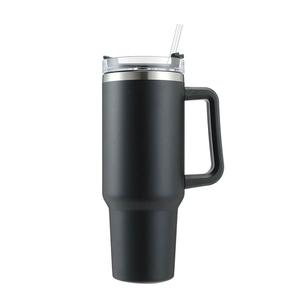 Stainless Steel Vacuum Flask with Straw 1 2L