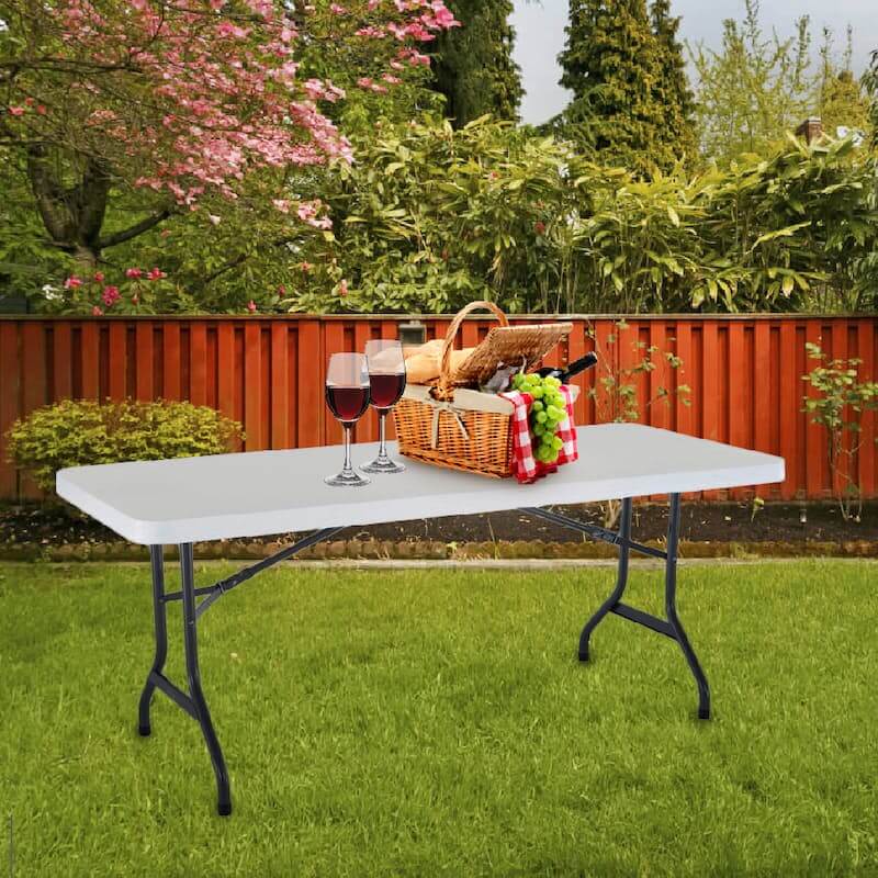 1 8m Folding Trestle Table