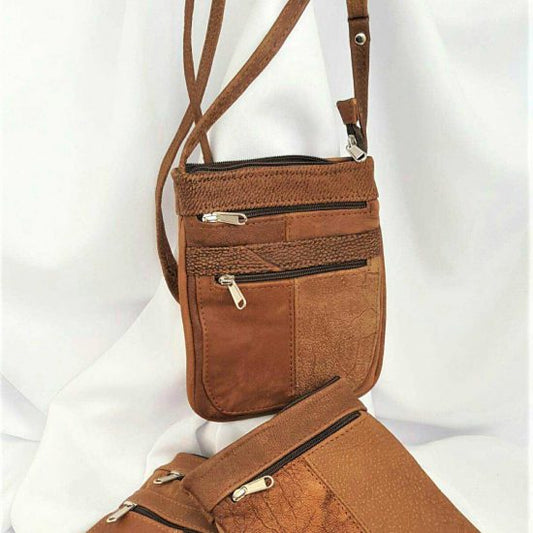 LEATHER MEDIUM SLING | TAN