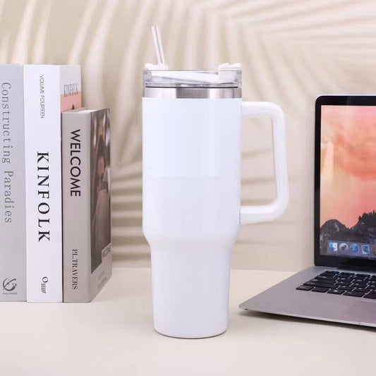 Stainless Steel Vacuum Flask with Straw 1 2L