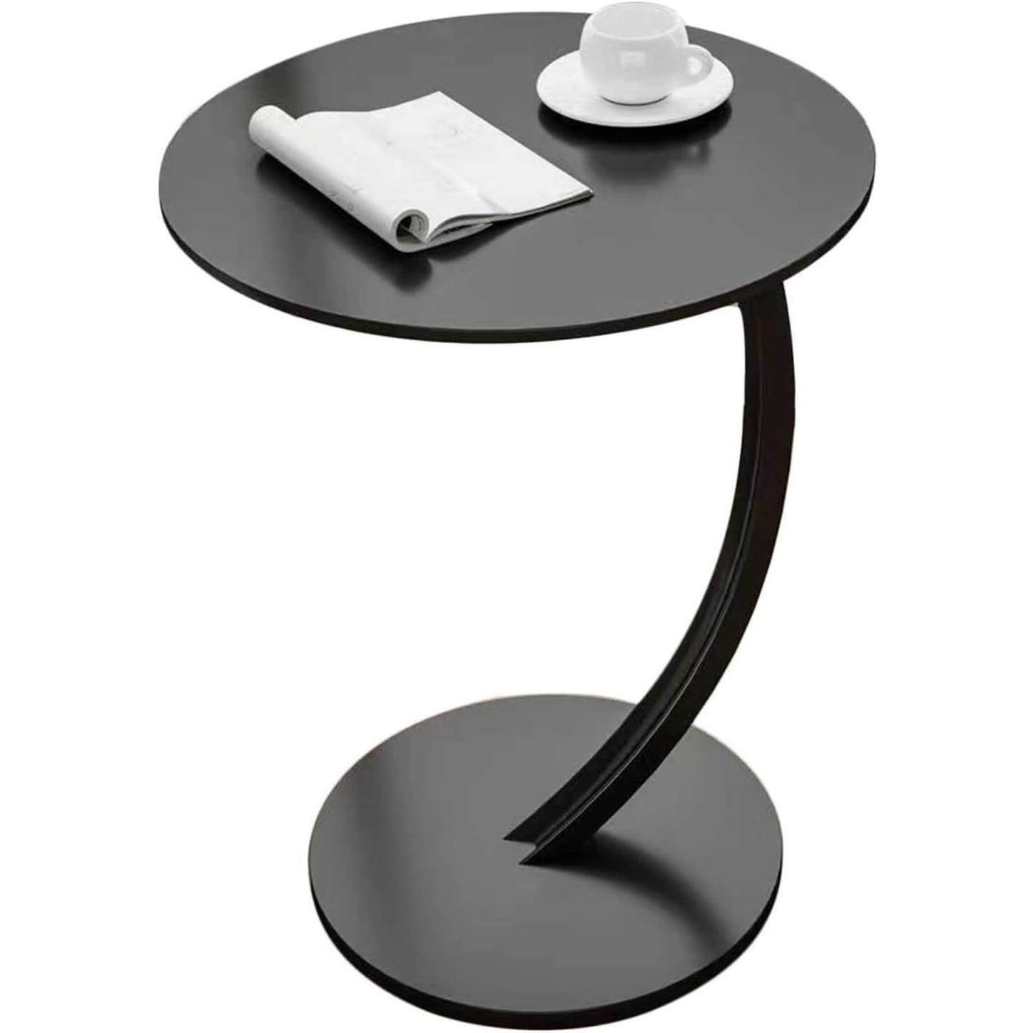 Wooden C Shape Frame Coffee Table