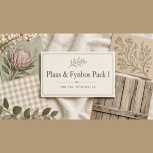 Plaas and Fynbos Digital Paper Pack cover
